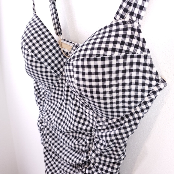 Old Navy Gingham One Piece Swim Suit - Picture 3 of 8